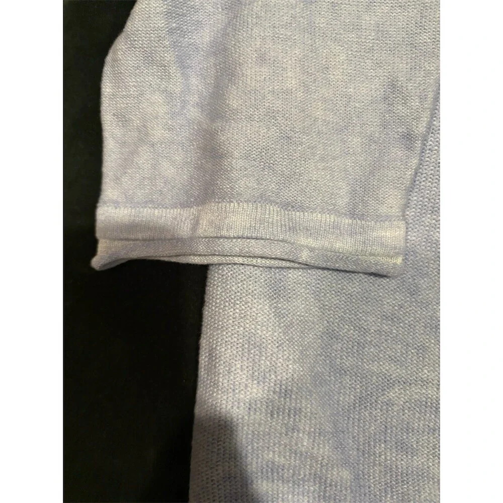 Tommy Bahama Sweater Mens XL Light Blue V-Neck Cable Knit Pullover